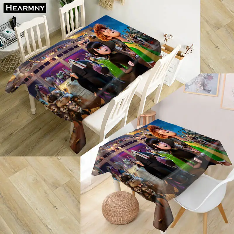 Custom Hotel Transylvania Tablecloth Kitchen Dining Table Decorations Home Rectangular Party Table Covers Office Plain More Size