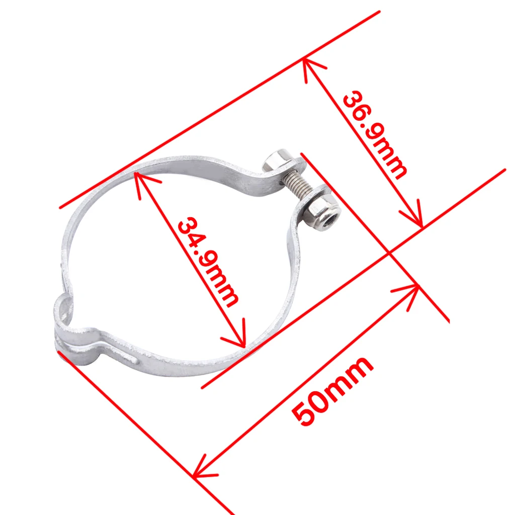 3Pcs 34.9mm Clamp-On Bike Frame Mount Brake Cable Stop Clip Guide Backstop