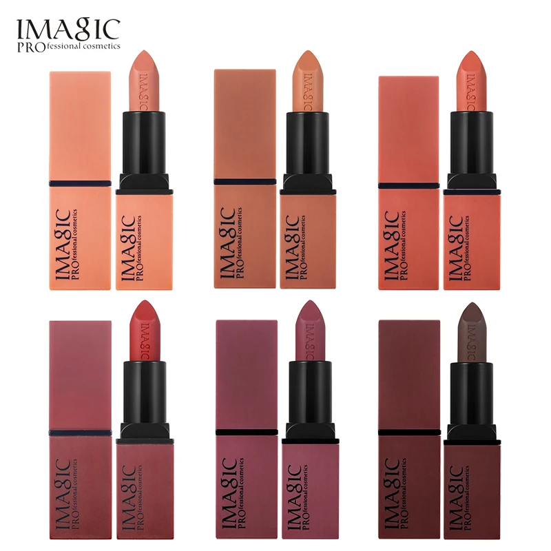 IMAGIC Velvet Matte 6 цветов губная помада шелковистая Соблазнительная Rouge Beauty Batom горячие