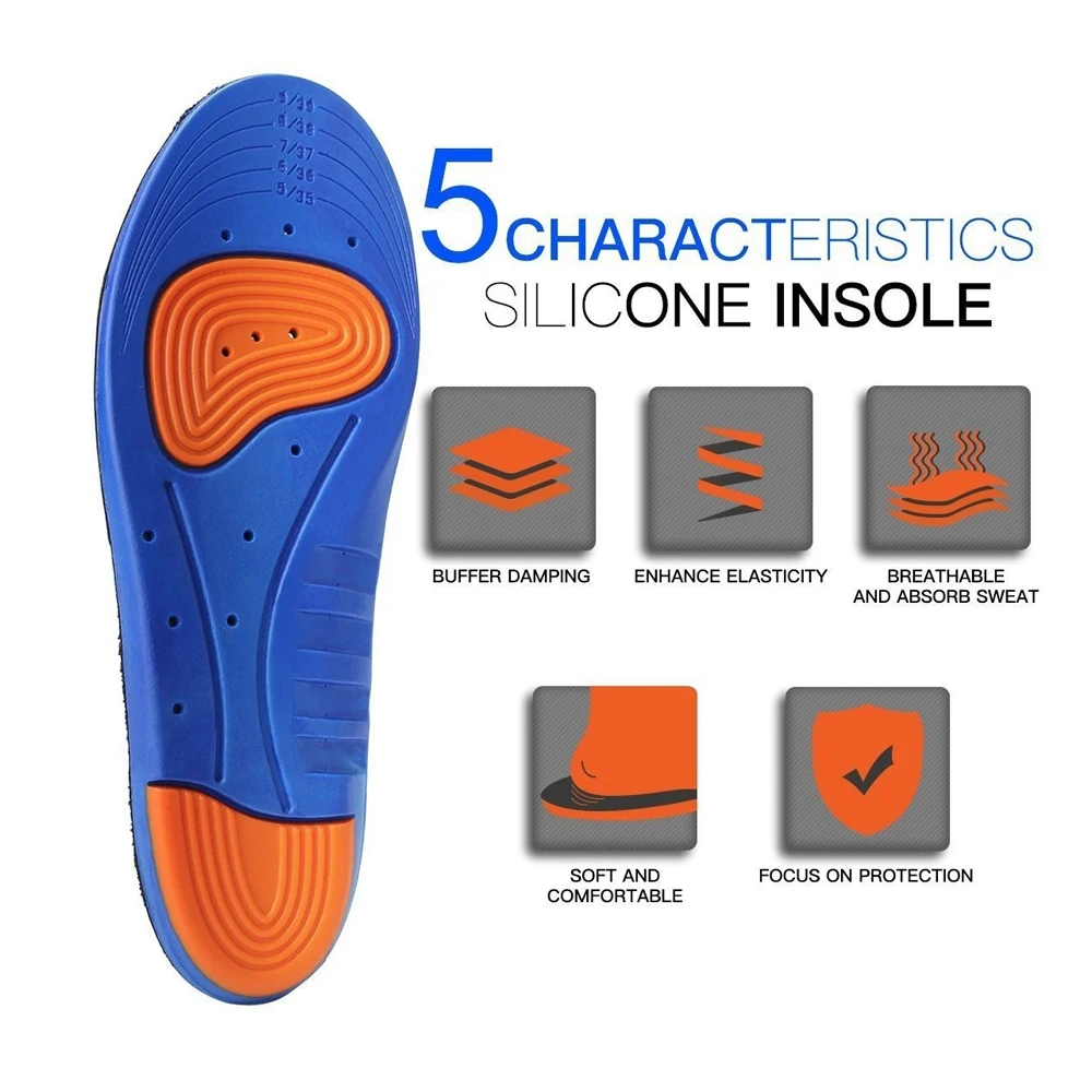 Scalable стелька Масштабируемая 1 пара обуви вставки здоровые арки поддержка обуви удобные стельки ноги унисекс прочный