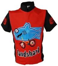 Jerseys de la bicicleta! nueva shark kids ciclismo jersey muchachos de la manga corta ciclismo ropa ciclismo bicicleta de carretera clothing clothing