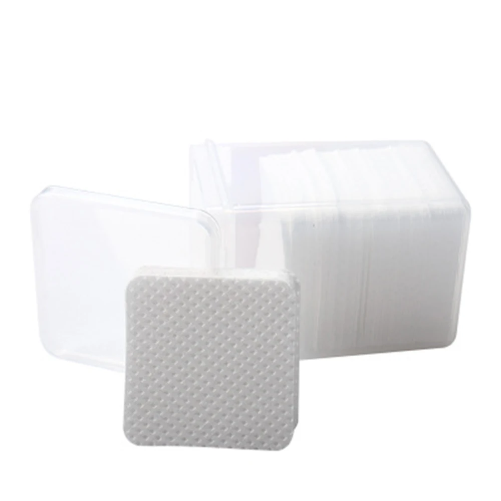 170pcs Lint-Free Paper Cotton Wipes Eyelash Glue Remover Wipe The Mouth Of The Glue Bottle Prevent Clogging Glue Cleaner Pads