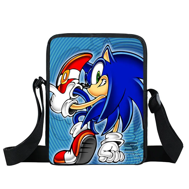 Мультфильм sonic Малый Детская сумка через плечо школьные ранцы дети bookbag обувь для мальчиков девочек Сумка через плечо сумка-почтальон мини подарок - Цвет: XKBYSXZ01