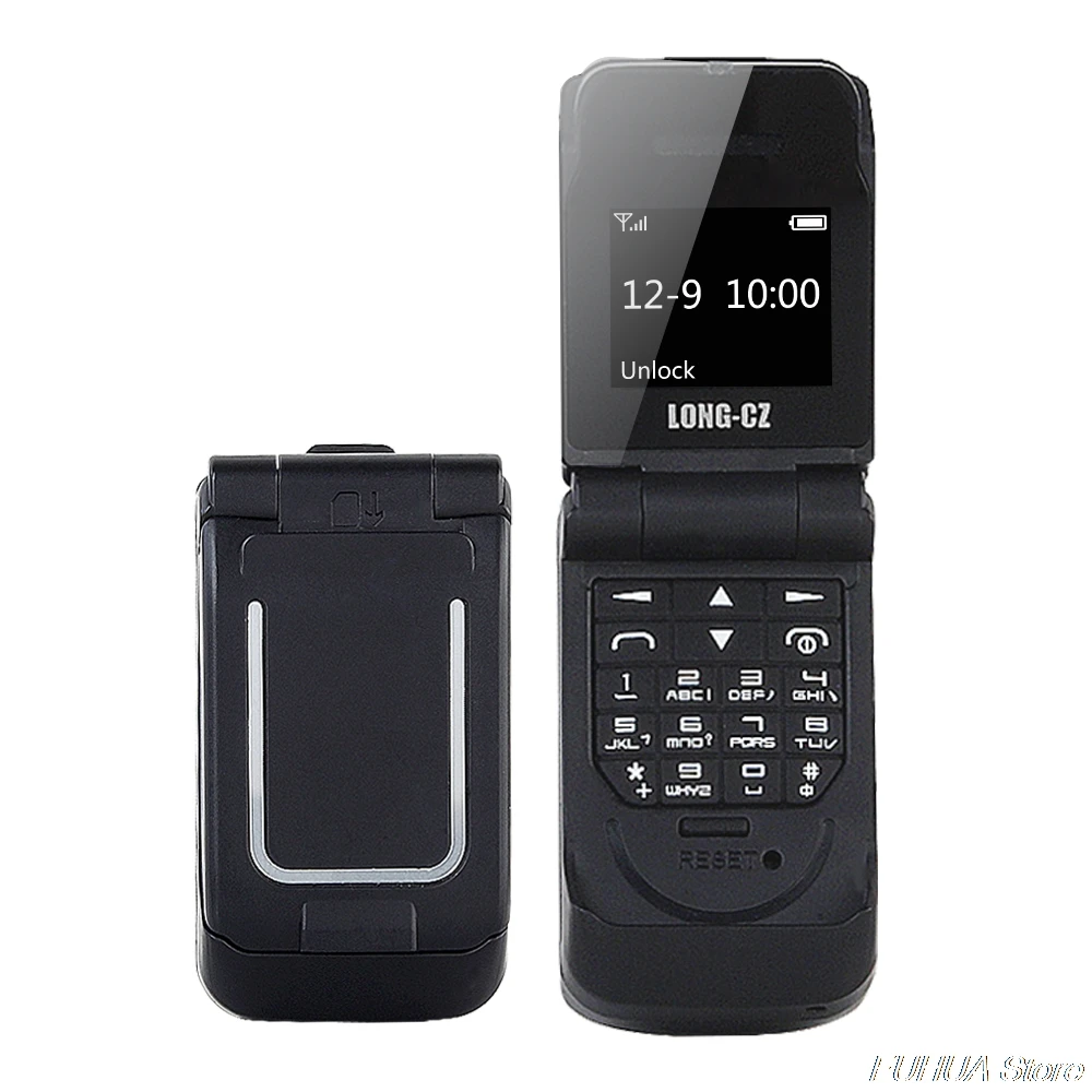 

LONG-CZ J9 Mini Flip Mobile Phone 0.66" Smallest Cell Phone Wireless Bluetooth Dialer FM Magic Voice Handsfree Earphone For Kids