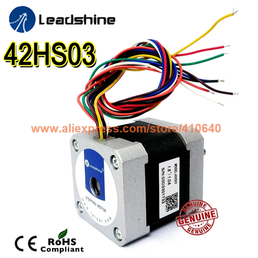 Бесплатная доставка натуральная Leadshine шагового двигателя 42HS03 серии ток 1 NEMA 17 с 0.34