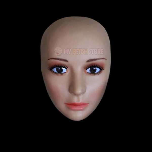 

(SH-2)Crossdress Masquerade Cosplay Realistic Female/girl Silicone Half Face Mask/props Fixed With String Crossdresser Doll