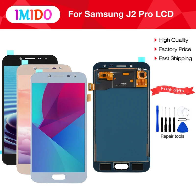 

100Pcs/Lot Grade AAA+++ LCD For Samsung Galaxy J2 Pro 2018 J250 Display OEM Digitizer Touch Panel Assembly Replacement Free DHL