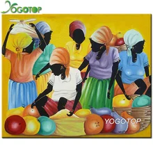 Yogotop Nordic diy фото на заказ diamond картина Полная площадь/круглый Африканский для женщин вышивка мозаика картина с женщиной стены книги по искусству YY683