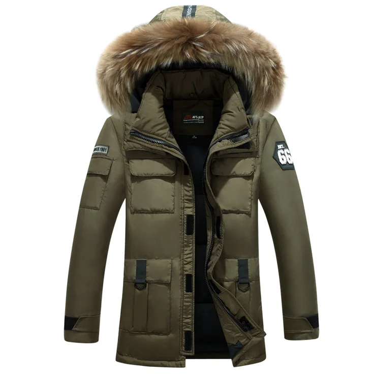 2018 New Men Down Coat Fashion Winter Down Jacket Long Parka Thicken Duck Down Fur Collar Male White Down Coat 165wy 2018 New Men Down Coat Fashion Winter Down Jacket Long Parka Thicken Duck Down Fur Collar Male White Down Coat 165wy