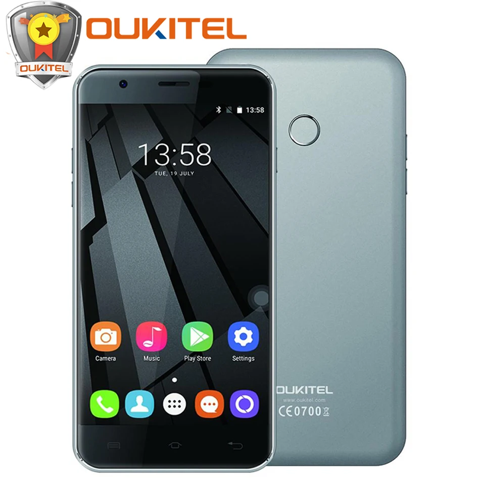 Original Oukitel U7 Plus 4G LTE Mobile Phone 5 5 Android 6 0 MTK6737 Quad Core