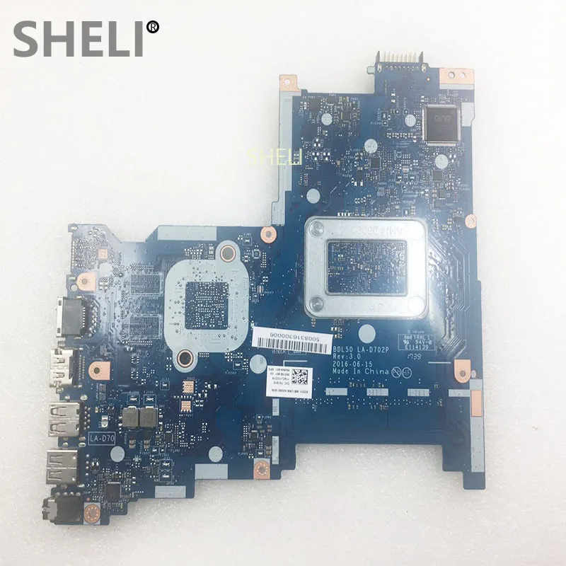 For HP 250 G5 15-AY Motherboard 854944-601 SPS SR2KN N3060 BDL50 LA-D702P Laptop Mainboard MAIN board 860166-601 SA notebook pc