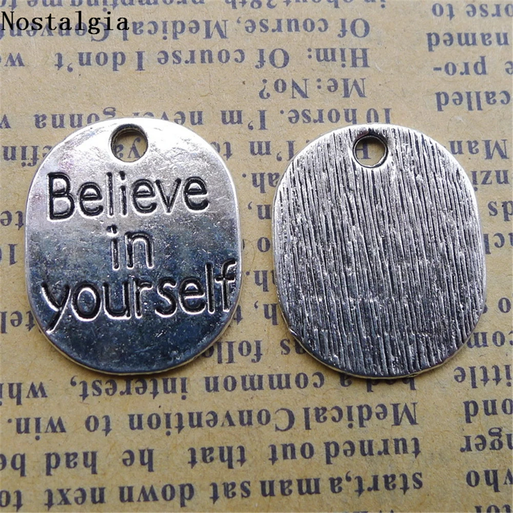 10 шт. Античная надпись Верьте в себя, шармы ручной работы, подвески, ювелирные изделия, изготовление своими руками 10 шт. Античная надпись Верьте в себя, шармы ручной работы, подвески, ювелирные изделия, изготовление своими руками