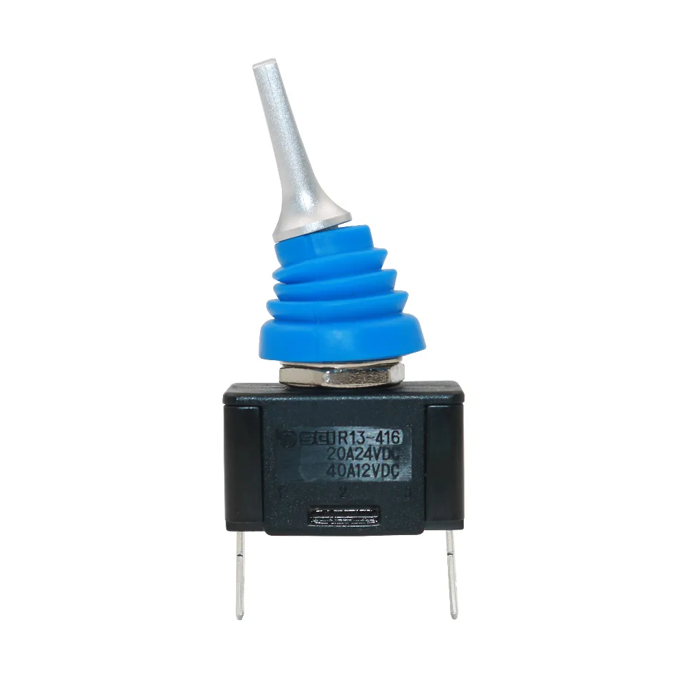 

1Pc R13-416 Waterproof 12mm ON-OFF 2Pin 2Position Self-locking Plastic Lever Toggle Switch SPST