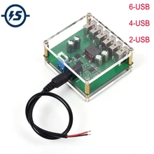 Convertisseur abaisseur d'alimentation 5V, Module abaisseur de sortie USB 6/4/2 canaux pour Robot de maison intelligente