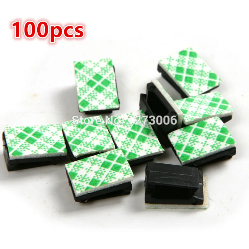 Универсальный 100 шт. автомобиль самоклеящиеся прямоугольник держатель провода