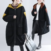 Большой размер 5XL, Осень-зима, женская модная верхняя одежда с рисунком, топы, женские, большие, большие, длинные, свободные, толстый кардиган, куртка, пальто