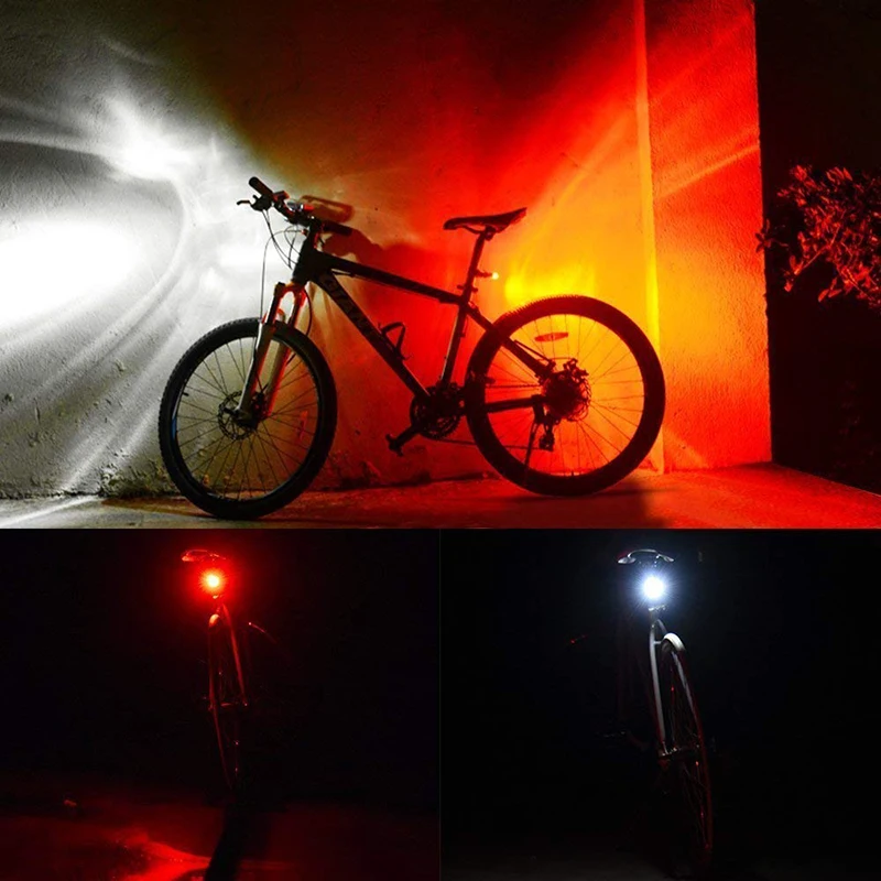 Clearance Bicycle Light USB Rechargeable Tail Light Waterproof LED Bike Light 4 Modes USB Mountain Bike Accessories for Bicycle Cycling 17 Clearance Bicycle Light USB Rechargeable Tail Light Waterproof LED Bike Light 4 Modes USB Mountain Bike Accessories for Bicycle Cycling 17