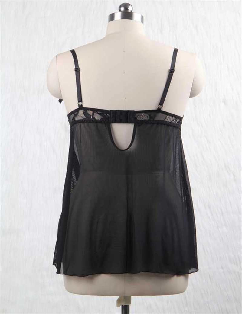 RL7052 Ohyeah Spaghetti Strap Sexy Hot Lingerie Open Cup Plus Size Erotic Clothing Black Transparent Backless Sexy Sleepwear RL7052 Ohyeah Spaghetti Strap Sexy Hot Lingerie Open Cup Plus Size Erotic Clothing Black Transparent Backless Sexy Sleepwear