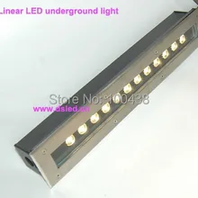 50 см/шт., открытый линейный 12 W LED-лампа для дорожек, светодиодный steplight, линейный подземный lighDS-11-50-12W, 110 V/220VAC