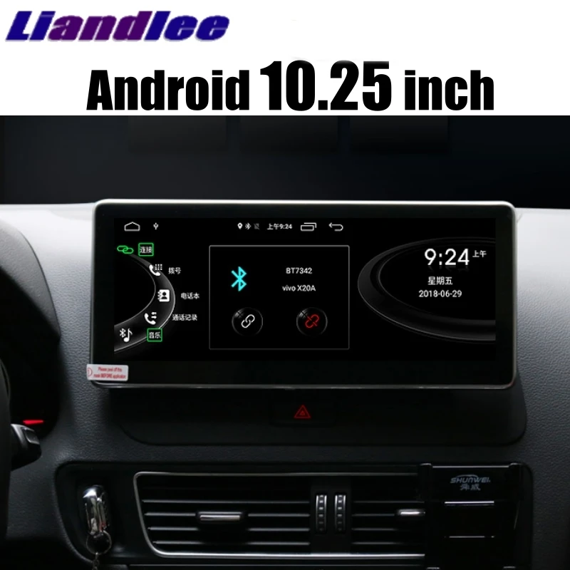 Автомобильный мультимедийный плеер Liandlee NAVI для Audi Q5 8R 2009~ LHD Android 4G ram CarPlay адаптер с радио, gps, wifi 4G навигация