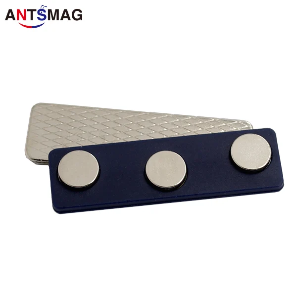 

100pcs Magnetic Name badge for beauty ID Badge Attachment Name Tag Holder 3 magnets Free shipping