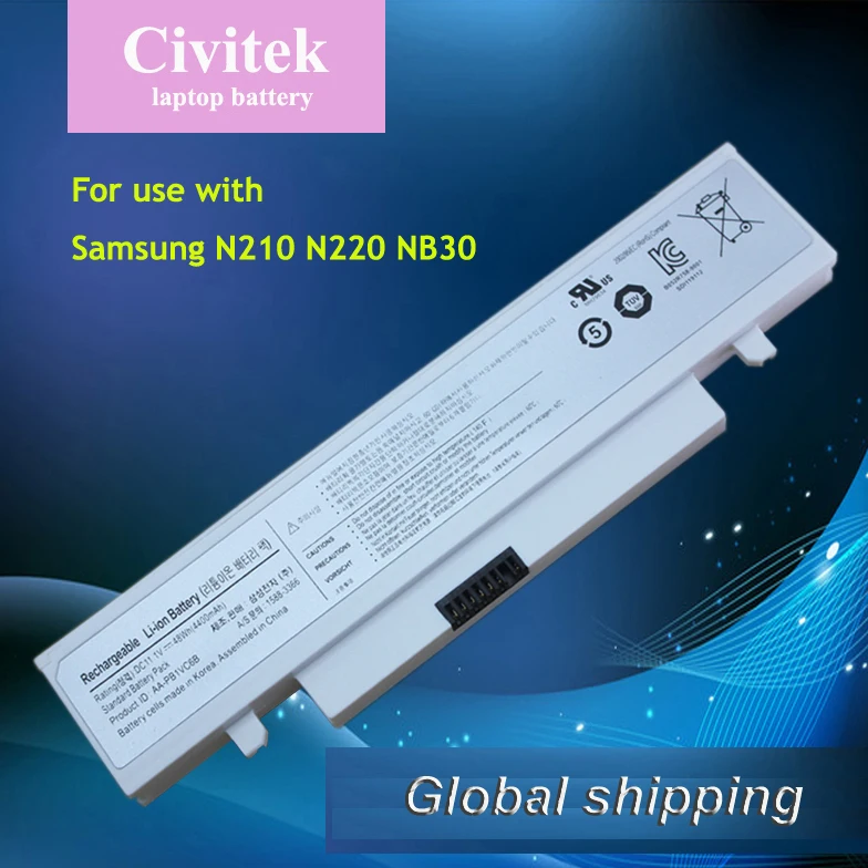 Аккумулятор для ноутбука Samsung NP Q328 Q330 NT N210 N210P N218 White|laptop battery for samsung|laptop batterybattery laptop