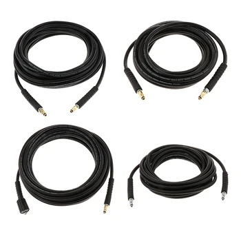 

Rubber Wrapped Pressure Washer Hose for Car Washing Black Wire Braid Pressure Washer Hose Couplers