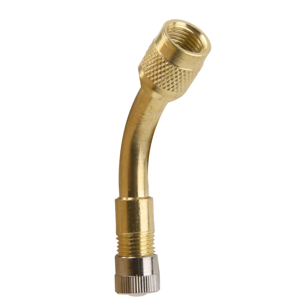135 Degree Metal Wheel Tyre Valve Extension Adapter for Car Truck Lorry Van Copper