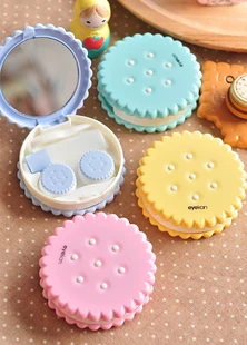 Коробка с контактными линзами принцессы Лолиты конфетный цвет милый розовый |