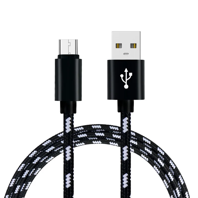 Micro USB кабель для Xiaomi Redmi 4X Microusb зарядный шнур USB кабель для Nokia samsung S7 S6 Edge нейлоновый usb зарядный провод