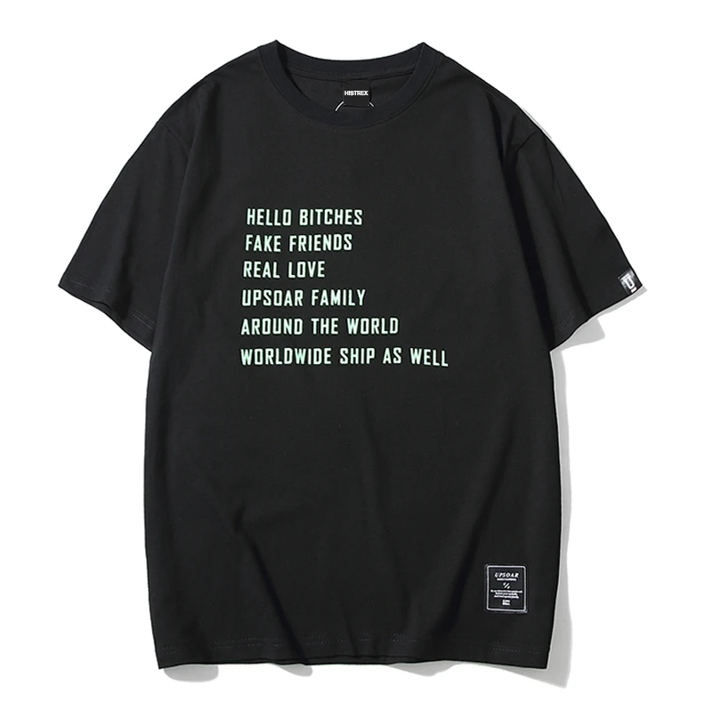 

HISTREX Hello Bitches Fake Friends Male Tops Tees Men T Shirt High Quality Top Funny Mens Fashion Printed Tshirt Tee WEGZ5#