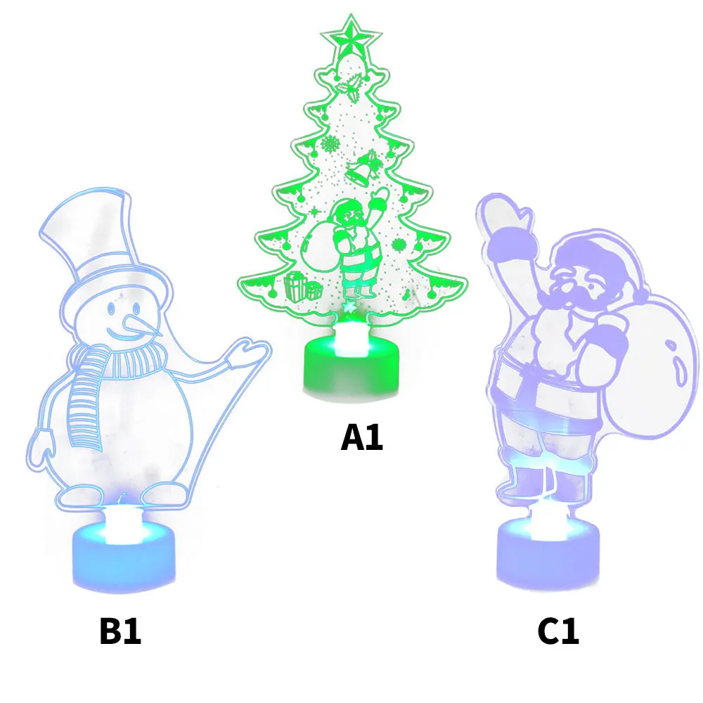 Рождественская елка детский ночник игрушка креативный красочный Санта-Клаус светодиодный детский люминесцентные игрушки подарки