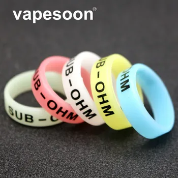 

5pcs Luminous Silicone Rings Anti-Slip Bands 24x7x1.5mm Vape Band Decorate Rings For Mods RBA RDA Atomizers