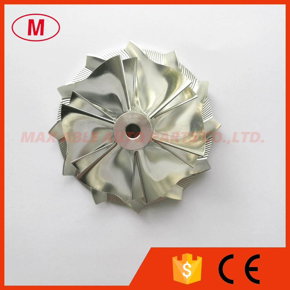 

KP35 High Performance Turbo Aluminum 2618/Milling/Billet compressor wheel 45.09/56.00mm 6+6 blades Forward Rotation