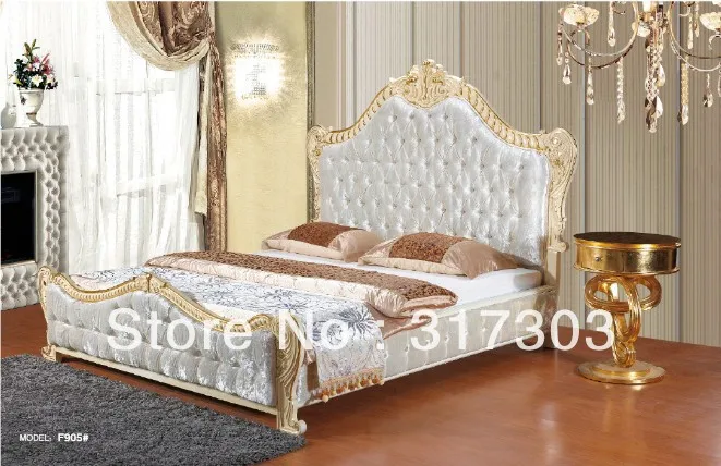 Best Quality Wholesale French Style Bed Fabric Bed King
