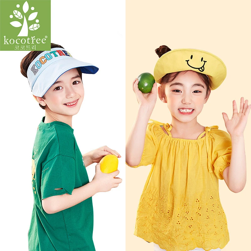 الصيف بنات أحد القبعات الكورية الأطفال شاطئ قبعات أطفال kocotree قبعات القبعات واسعة حافة anti flodable الأولاد في الشمس القبعات