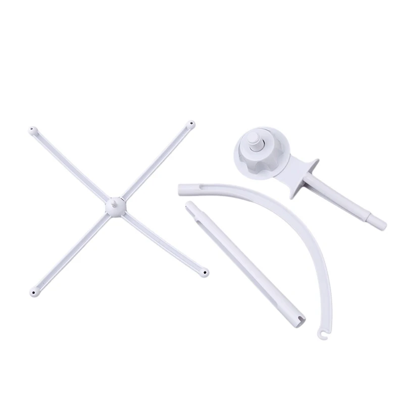 Baby Toys White Rattles Bracket Set Baby Crib Mobile Bed Bell Toy Holder Arm Bracket Wind-up