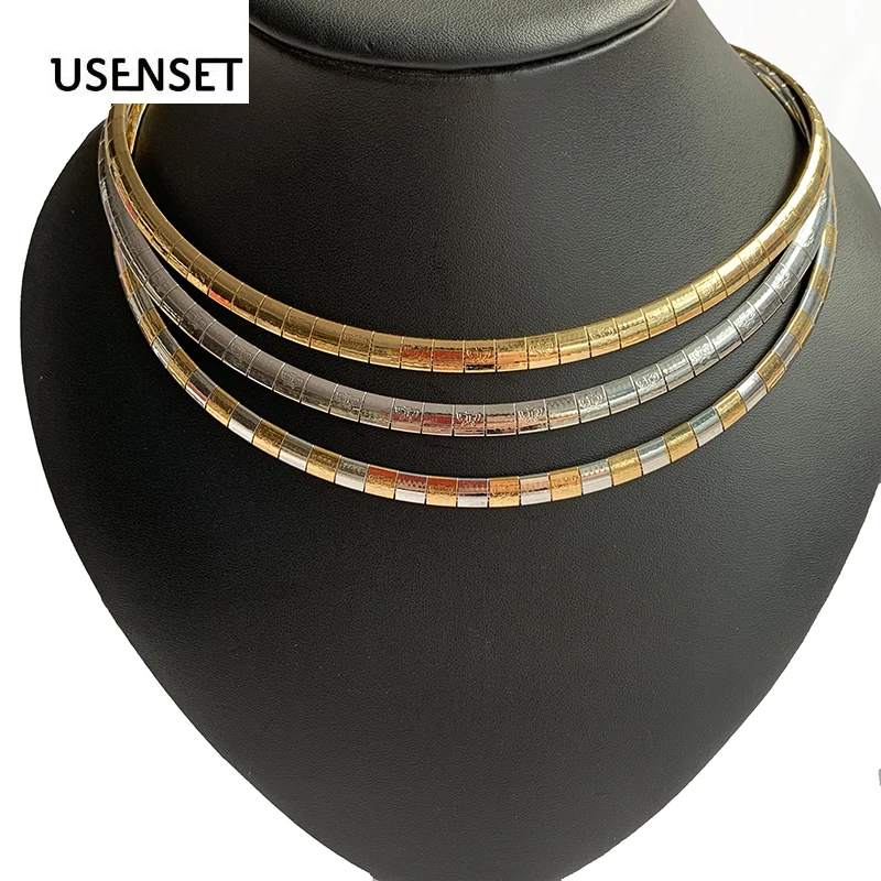 

USENSET New Style butterfly Charm Collar High Quality Stainless Steel Girls Jewelry Women Choker Necklace Chain 2019