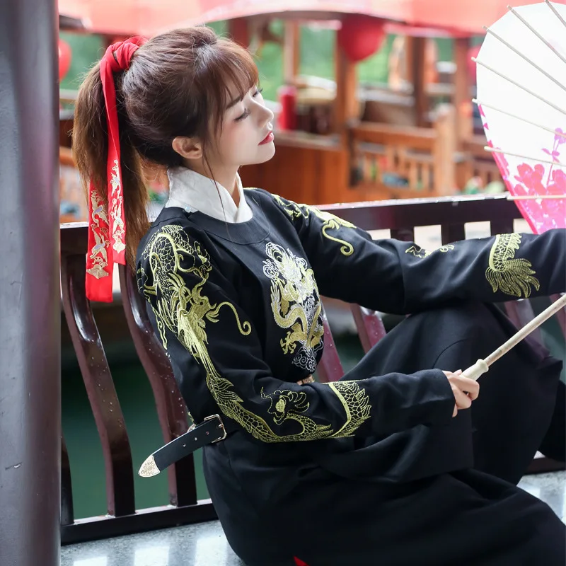 Традиционная китайская одежда hanfu Xia Fengyuan Креативная для мужчин и женщин с