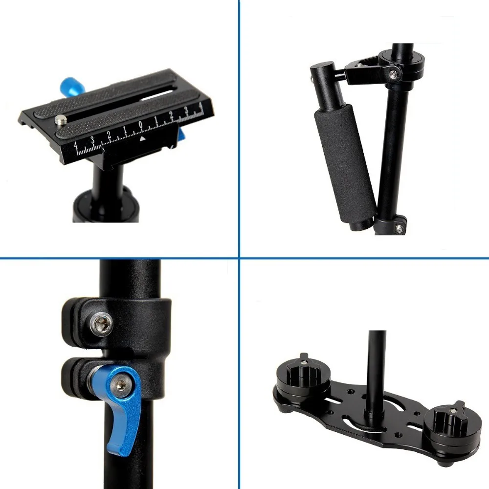 Оригинальные yelangu S40L 0.4 м стедикам ручной Камера Стабилизатор Steadycam minicam устойчивый cam для DSLR DV видеокамер Камера