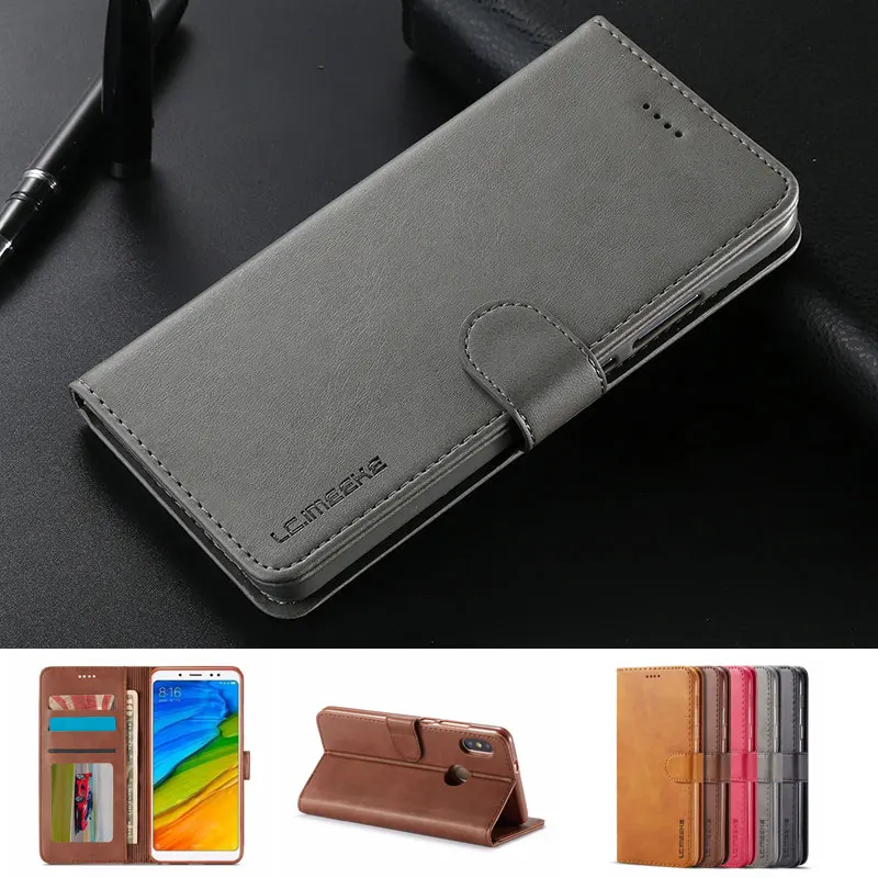

Retro Flip Leather Cover for Xiaomi Redmi Note 5 Phone Case Global Version 5.99" Magnetic Wallet Cover Redmi 5 Plus 5X A1 Cases