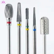 Твердосплавные сверла для маникюра и педикюра, электрические аксессуары для маникюра, фрезы, инструменты для удаления лака для ногтей