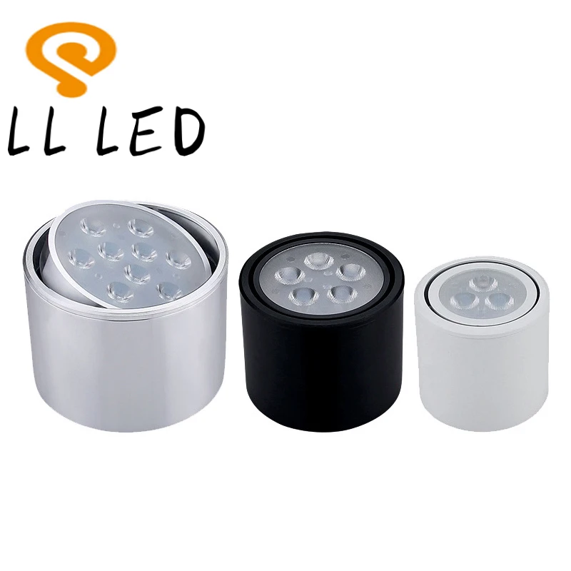 

1pcs 6W 10W 14W 18W 24W Dimmable led spot downlight High Power LED Ceiling Spot Light Kitchen Bathroom LED Downlights AC85-265V