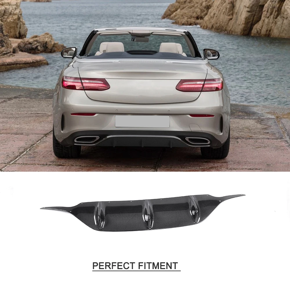 E Class задний диффузор из углеродного волокна спойлер для Mercedes Benz C238 E200 E400 E43 AMG 17 18