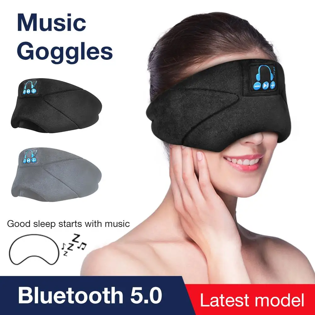 Новинка Bluetooth 5 0 музыка маска для глаз наушники Handfree моющиеся умные беспроводные
