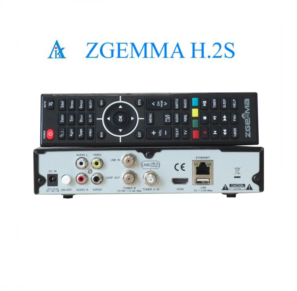 Zgemma Star H.2S спутниковый ресивер 2000 DMIPS процессор Linux OS DVB-S2 Двухместный тюнер декодер Лидер продаж в Великобритании, Италии, Франции, Испании