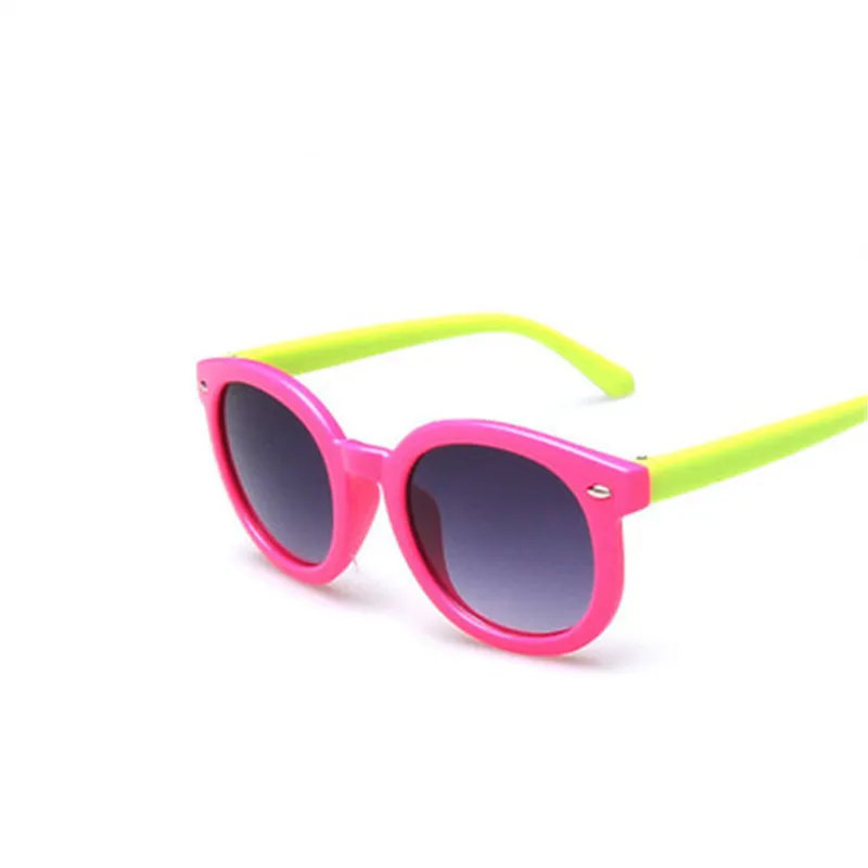 Новые модные детские солнцезащитные очки Круглые ретро очки для мальчиков и девочек классические высококачественные Популярные брендовые дизайнерские солнцезащитные очки UV400