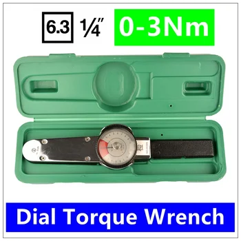 

MXITA 1/4 0-3Nm Dial Repairing tools Dial Digital torque wrench High precision pointer