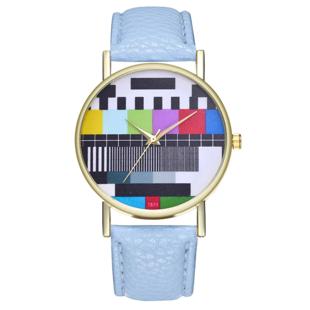 Женские винтажные часы с кожаным ремешком, Модные кварцевые наручные часы с циферблатом, подарок на день рождения, креативные часы для отдыха, Reloj Mujer# A
