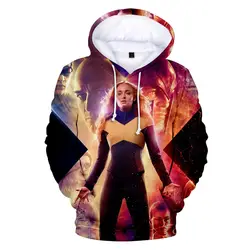 VIP Мода X-men Темный Феникс Толстовка капюшон для косплея X Мужской пуловер для мужчин и женщин 3D принт Толстовка принт костюм с капюшоном